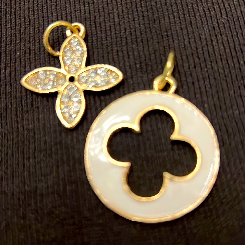 🆕Gold- tone 2 Charms unbranded fashion jewelry